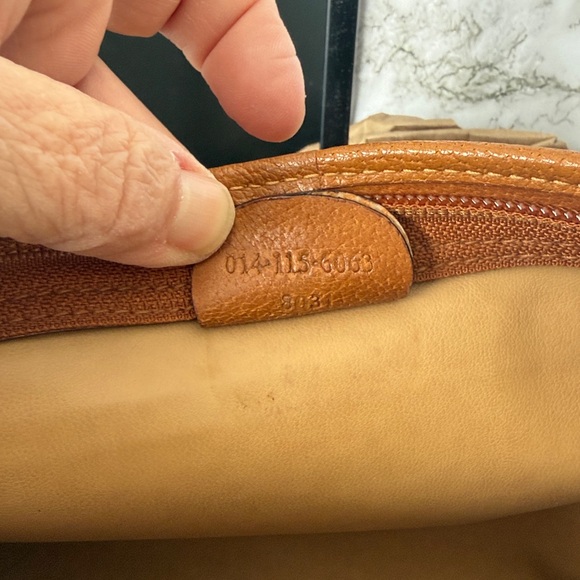 Gucci Brown and pouch Bag with Iconic pattern. Clean side few marks see pics. - Picture 5 of 6